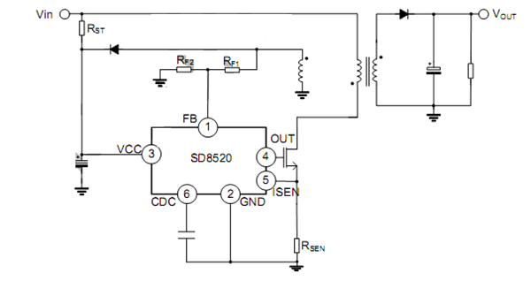 SD8520典型應用電路圖