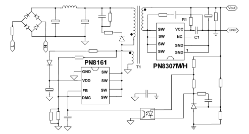 PN8161+PN8307H的18W PD快充電源應用方案