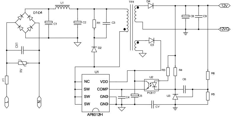 電磁爐電源芯片12a代換