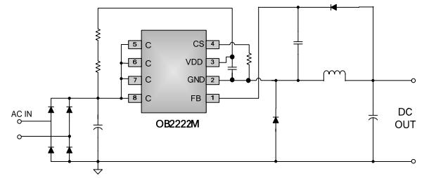 ob2222mcpa典型應(yīng)用電路圖