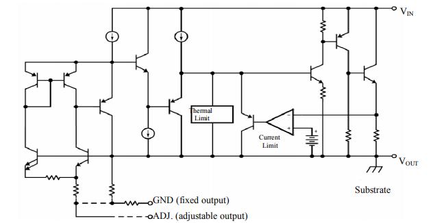 ams1117穩(wěn)壓芯片電路圖