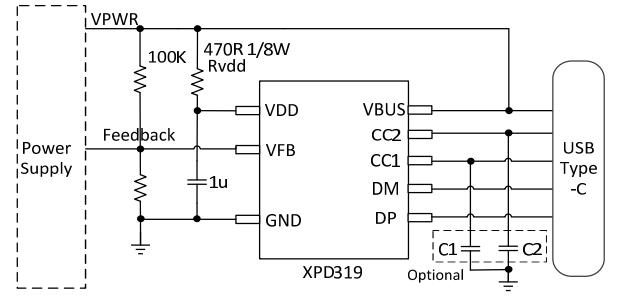 XPD319B 應用電路圖