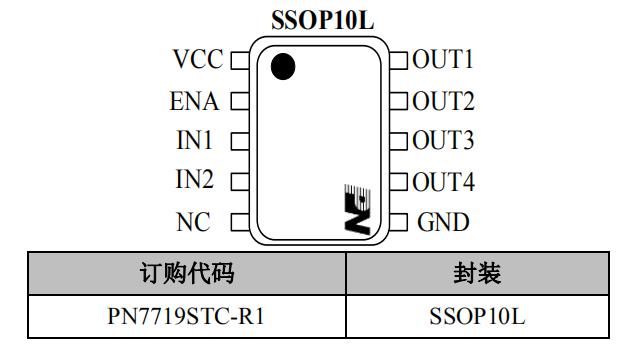 PN7719 直流馬達驅動ic管腳