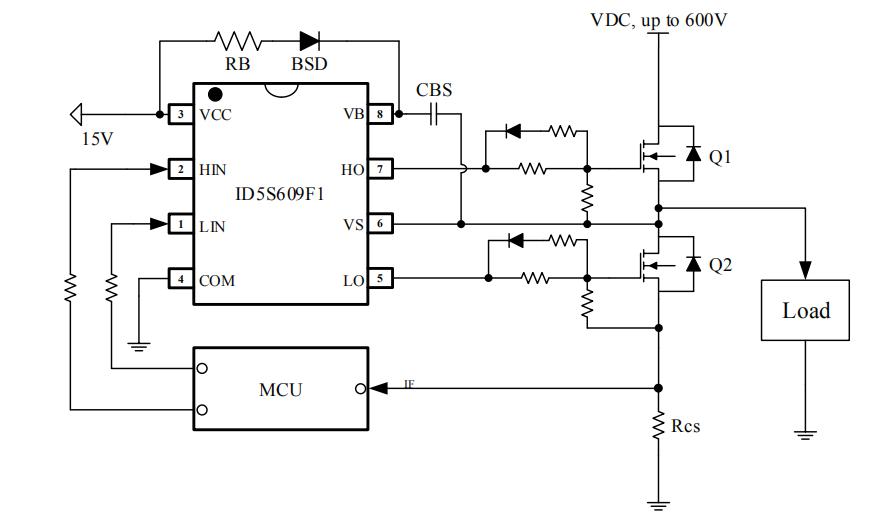 id5s609單相風機驅動芯片典型應用電路圖